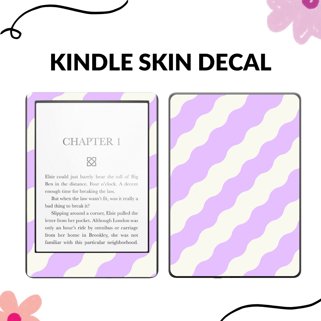 Wiggle Lines Kindle Skin Decal