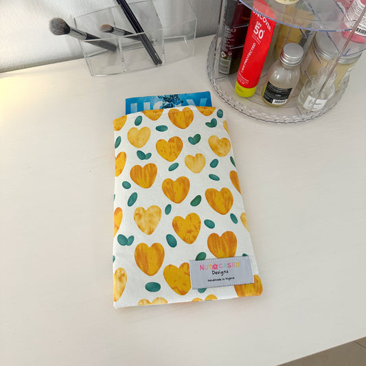 Yellow Hearts Book Sleeve