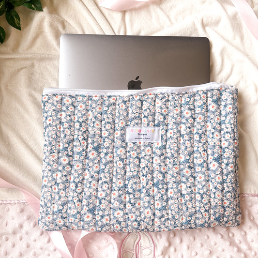 Quilted Floral Laptop Sleeve