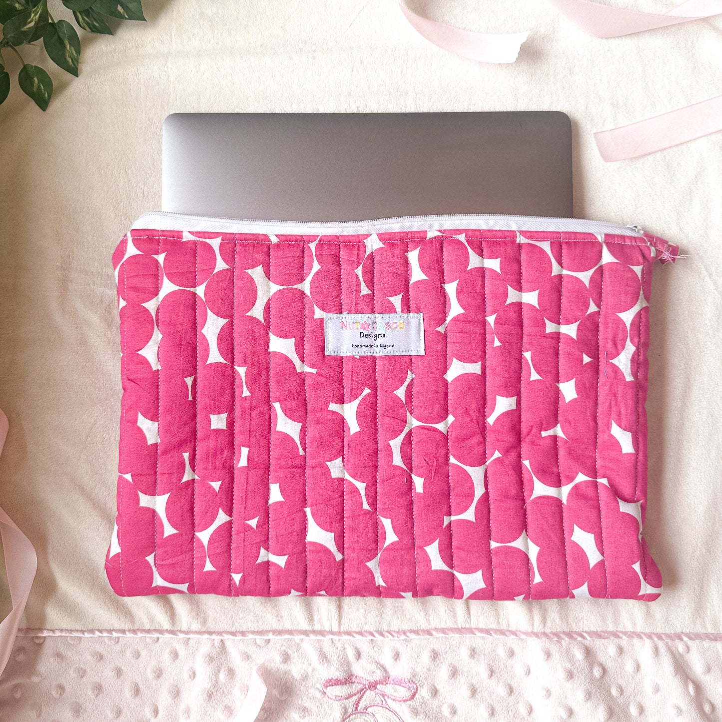 Pink Blobs Laptop Sleeve