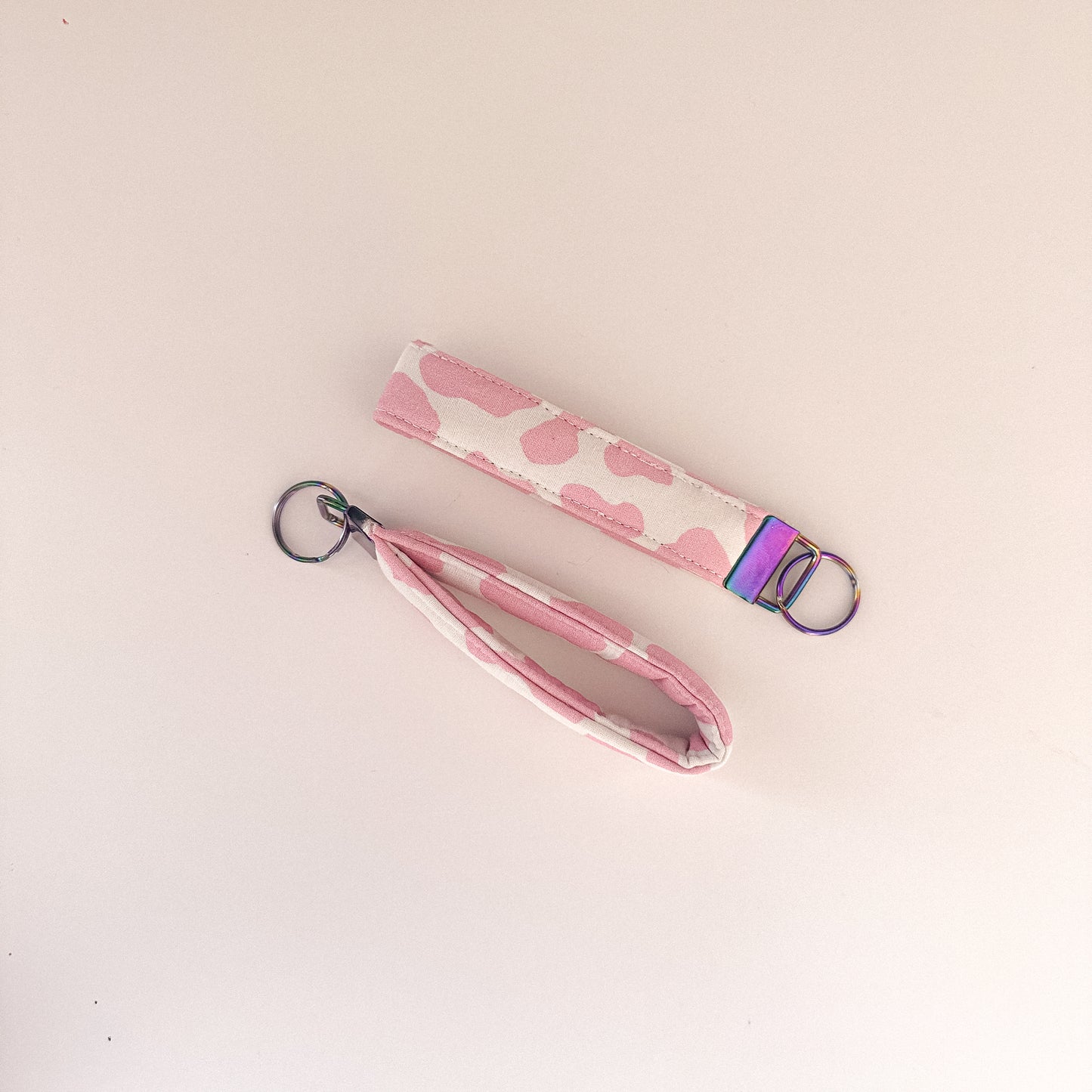 Pink Cow Keychain