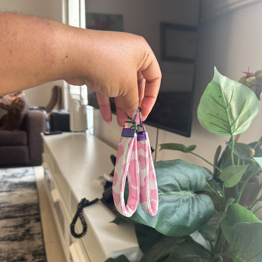 Pink Cow Keychain