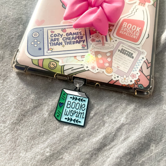 Book Worm Kindle Charm