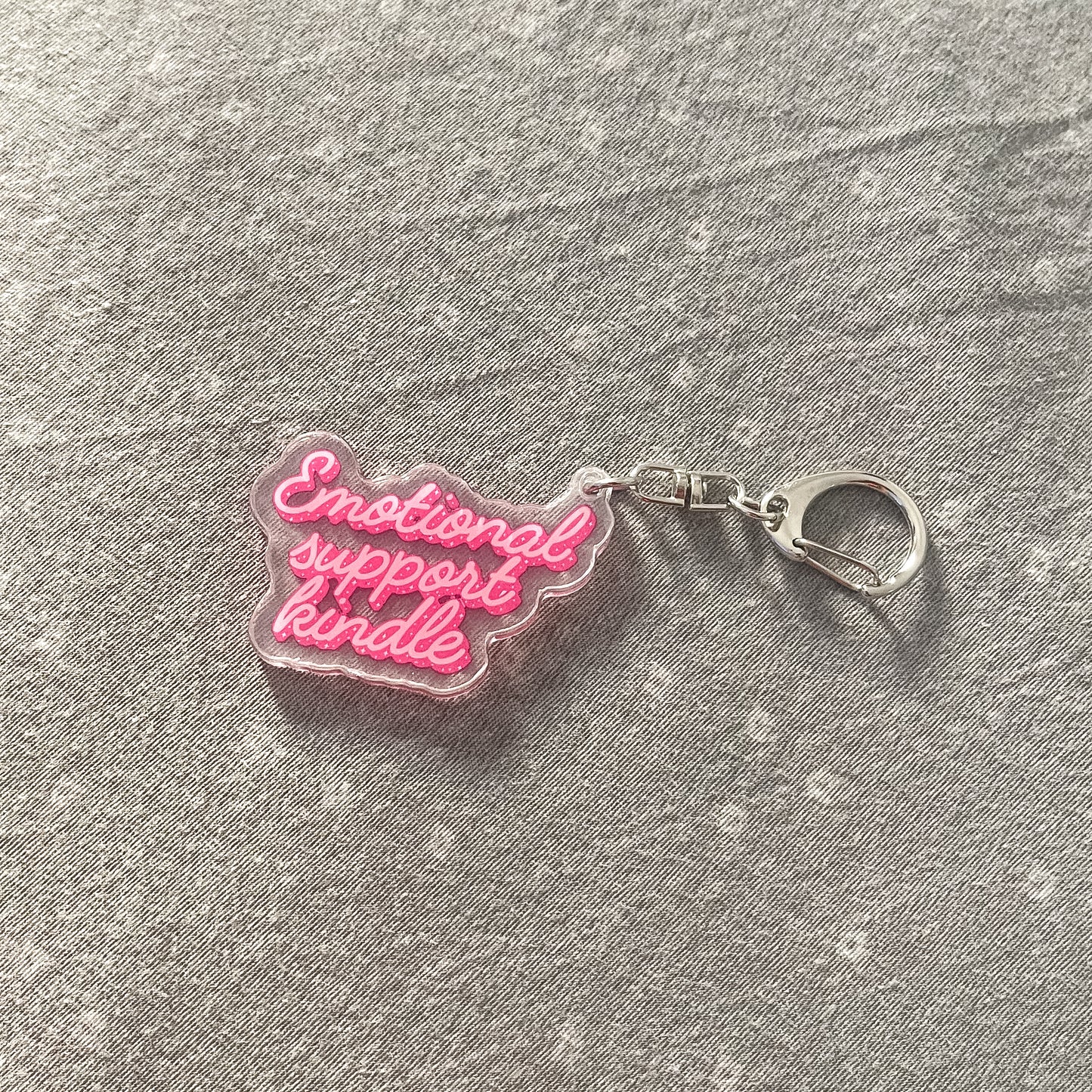 Emotional Support Kindle Keychain