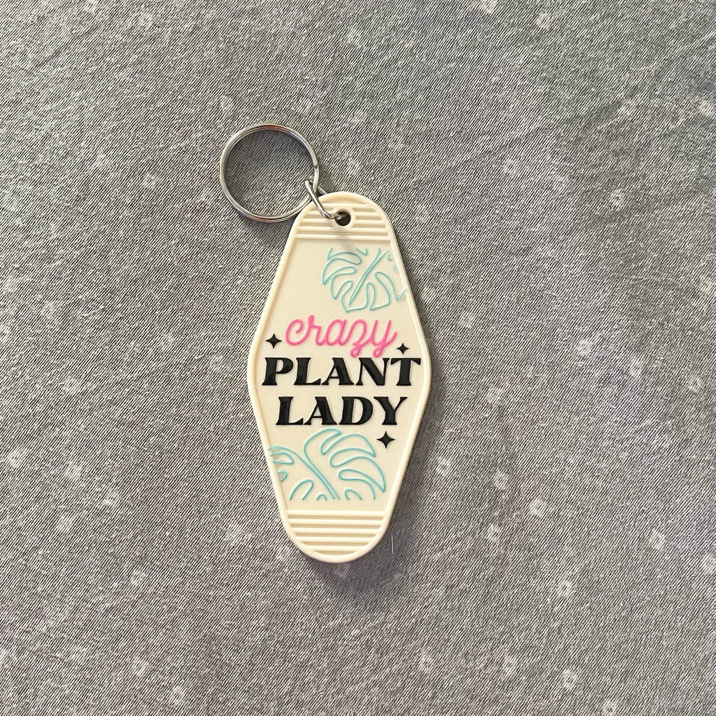 Crazy Plant Lady Keychain